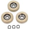 FACULX 36T per ebike Gear Set 38mm per Bafang Hub Motor Steel 36T per | 36 denti, dimensioni esterne 38 mm, nylon rinforzato in acciaio, adatto per mozzi bafang, riduce il rumore di trasmissione