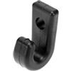 REBECCAGIBSON 30 Pezzi Ganci J Nylon Nero Acrilici per Kayak, Ganci Ancoraggio Sostitutivi Resistenti,Ganci Fissaggio Corda Bungee Portatili, Elastica Multiuso Mini Ganci,per Barca,Canoa