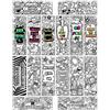 MWOOT 32 Pezzi Inspirational Carta Segnalibro,Color Your Own Segnalibri Carta,Paper Bookmarks per Bambino Studenti Scuola Ufficio Forniture,Segnapagina Doppia Faccia Page Markers(16 Stili,15x5CM)