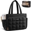 LOVEVOOK Puffer - Borsa a mano da donna per laptop