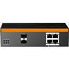 LINK Switch di rete LINK Industriale Managed Con 4 Porte Gigabit Poe 2 Sfp Per Fibra Ottica [LKIND5]
