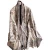 JERLA Sciarpa invernale calda grande e morbida sciarpa avvolgente in cashmere per le donne, Paisley Beige Grigio, Large