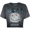 Nirvana Nevermind Donna T-Shirt Grigio 100% Cotone Largo
