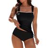 EODJXIO Bikini Donna Mare Curvy Costume da Bagno Oversize Due Pezzi Costumi Moda assorbenti per Ciclo Slip mestruale Contenitivo