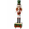 Kaemingk Soldatino Schiaccianoci Carillon Nutcracker in Legno con Tamburo 30cm
