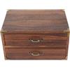 PENIKOKO Cassettiera Salvaspazio Organizer Versatile Vintage in Legno 2 Cassetti per Scrivania, per Appartamenti e Ufficio Domestico