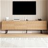 DACHETOU Mobile TV moderno, 50 x 180 cm, colore naturale