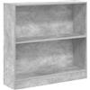 vidaXL Libreria Grigio Cemento 80x24x75 cm in Legno Multistrato