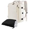 Leyrica Zaino da Viaggio per Easyjet 45x36x20 Bagaglio a Mano Unisex Borse da Cabina Zaino per Laptop Daypack Casual Zaino Università ZainoLavoro Impermeabile (Beige)