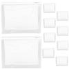 TINEASUR Set 10 Borse da Toilette Trasparenti in PVC per Viaggio e Fitness | Chiusura a Zip, Design, Apertura Ampia, Organizer Cosmetici per Accesso Rapido in Valigia