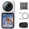 Insta360 X6 - Action cam 360 8K con sensori da 1/1,1″, Bianco artico | Videocamera, doppio sensore quadrato personalizzato da 1/1,1″, triplo chip IA, lenti sostituibili 2.0, 140 min di video in 8K