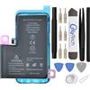 OnlyTech - Batteria Premium Capacità Aumentata di Sostituzione per iPhone 13 Pro Max - 4770mAh, qualità identica (chip TI) - Kit 15 Strumenti e adesivo schermo inclusi