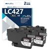 LCL LC-427 Nero Cartuccia d'inchiostro Compatibile per BROTHER LC-427 LC427 LC-427XL LC427XL con MFC-J5955DW MFC-J6955DW MFC-J6957DW MFC-J6959DW HL-J6010DW(2-Pack)