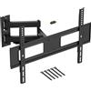 D-Line Supporto de Parete per TV da 50-85 Pollici, Full Motion, VESA 200x200mm - 600x400mm, supporta un peso di fino a 50 kg
