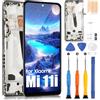 ARSSLY Schermo LCD per Xiaomi Mi 11i/11x/11x Pro LCD Display per Xiaomi Mi 11i M2012K11G 11x M2012K11AI 11x Pro M2012K11I 6,67 Schermo di Ricambio Touchscreen Assemblaggio con Riparazione, Nero con Telaio