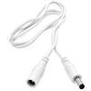 JZK 1M Cavo prolunga alimentazione CC, spina 5,5 x 2,1 mm, femmina-maschio 2,1 mm x 5,5 mm, cavo adattatore alimentazione CC 5V 6V 9V 12V 24V per telecamera IP, striscia LED, telecamera CCTV, Bianco