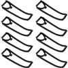 Create idea 8 Pezzi Di Protezioni Per Eliche Professionali Per Droni Kit Di Accessori Per Droni Compatibile Con Z908 Pro Quadcopter 7,7 Cm Nero