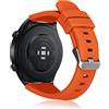 ZoRoll Cinturino 22mm Compatibile con Garmin Venu 3/vivoactive 4/Venu 2/Forerunner 255/255 music/265, Morbido Silicone Sportivo Cinturino per Garmin Darth Vader/First Avenger/Polar Vantage M - Arancia