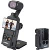 UTEBIT Supporto magnetico per DJI Osmo Pocket 3, Adattatore di Espansione per Accessori Multifunzione Pocket 3 con Magnete su Scrivania, Superficie Verticale, Regolabile a 180°