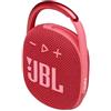 JBL CLIP 4 Speaker Bluetooth Portatile, Cassa Altoparlante Wireless con Moschettone Integrato, Design Compatto, Resistente ad Acqua e Polvere IPX67, fino a 10 h di Autonomia, USB, Rosso