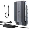 WAVLINK Thunderbolt 4 Dock, WAVLINK USB C Hub con doppio display 4K a 60Hz, 100 W Power Delivery, USB-A 3.2 Gen 2, per MacBook Pro/Air M1 M2 M3, Thunderbolt 4/3 Laptop