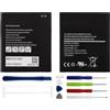 Duotipa Batteria di ricambio EB-BG736BBE compatibile con Samsung Galaxy XCover6 Pro/Xcover Pro 2, 4400 mAh, con kit di strumenti di riparazione
