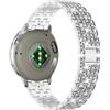 PaceBid 18mm Cinturino per Garmin Venu 4 41mm/Venu 3S/2S/Forerunner 265S | per Garmin Forerunner 255S/255S Music,Huawei Watch GT 6 41mm/GT 5 Pro 42mm, Strass Metallo Cinturini di Ricambio, Argento