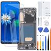 H&LYCYJ Display Schermo per Samsung S21 TFT nero con cornice | Senza impronte digitali,Wear toolkit，TFT LCD，Display HD，Sostituire lo schermo，Per i modelli:G991B G991B/DS G991U