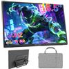 iProda Monitor portatile da 18,5 pollici, 120 Hz, FHD 1080P, USB-C e Mini HDMI, 100% sRGB, VESA 75 x 75, schermo esterno per laptop/PC/PS4/PS5/Switch/Xbox