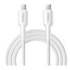 Kuulaa Cavo USB C, 60W Cavo USB C a USB C con Display LED, Cavo di Ricarica e Trasferimento Dati USB, Compatibile con iPhone, MacBook, iPad Pro, Xiaomi, 1M (White)
