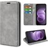 Fertuo Cover Libro per Xiaomi Redmi Note 17 Pro Max/Plus 5G, Grigio | Antiurto Custodia con Porta Carte, Chiusura Magnetica, Supporto, Portafoglio Pelle PU, Silicone, Case Sottile e Leggero