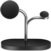 Samsung Wireless Charger Caricatore Wireless 3-in-1 con Ricarica Rapida 15W, Adattatore e cavo dati inclusi, per Galaxy Smartphone, Galaxy Smartwatch e Galaxy Buds, Black