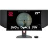 BenQ ZOWIE XL2746K eSports Monitor Gaming (27 pollici, 240Hz, 0.5ms, DyAc+, XL Setting to Share, S switch, Shielding Hood)