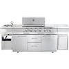 Allgrill, grill a gas per cucina da esterno, modello Professional