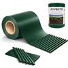 LEIVESTE Strisce Frangivista in PVC per Recinzione e Ringhiera, 19 cm x 35 m, 450 g/m², Fascia Privacy Anti-UV e Impermeabile per Balcone e Giardino, 20 Clip,Verde