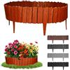 GARDENIX Bordo per aiuole, 2,3 m, effetto legno (marrone chiaro)