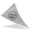 com-four® 3 x Telo Ombreggiante Triangolare 3 x 3 m, Protezione UV UPF 50+