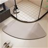 Morbuy Tappetino Doccia Curvo in Diatomite, Tappeto Bagno Super Assorbente ad Asciugatura Rapida Antiscivolo Lavabile per Box Doccia Angolare (Linee,60x120cm)