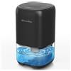 VigorLife Deumidificatore Casa Portatile - 900ML Mini Deumidificatore Silenzioso ed Efficiente con Luce LED a Colori, Auto-Spegnimento, Risparmio Energetico, Ideale per Camera, Bagno e Piccoli Spazi (verde)
