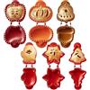 Generisch Christmas One Press Hand Pie Maker, Party Potluck Hand Pie Molds, Holiday Mini Pie Molds for Baking, Halloween Ringraziamento Apple Pumpkin Pie Press Tools (6 pezzi)