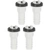 QUARKZMAN 4Pz Raccordi a Gomito per Tubo di Scarico del Condizionatore con Anelli in Gomma per Unità Split e Condizionatori a Finestra 15mm, Bianco