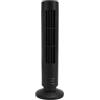 Mimdixy Ventilatore a torre per camera da letto, ventilatore silenzioso senza pale a 2 velocità, ventilatori da tavolo portatili da scrivania da 14,2 pollici per camera, casa, ufficio (Nera)
