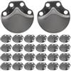 PATKAW Materiale in Scaglie di Armatura 100 Pezzi in Acciaio Inox, Componenti per Armature Medievali e Costumi Fantasy, Adatti per Carnevale e Rievocazioni Storiche