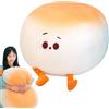 Generico Cuscino Peluche Panino - Cuscino Morbido per Dormire,Morbido con Espressione Carina Decorazione per Bambini Ragazzi Famiglia
