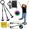 TZEKING Caviglia di Salto della,Palla rimbalzante e Lampeggiante,Anello di Salto della Caviglia,Palla per Caviglia con Luce LED Lampeggiante,Bambini Caviglia Saltare Palla,per Saltare Regalo Giochi
