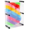 Global Gizmos 45149 Arcobaleno Pin Art Impression Toy/Ideale per casa e Ufficio/novità Regalo Divertente / 3D Fun Desktop Scultura Gadget/Classico Retro Game / 18 cm x 13 cm