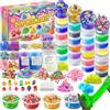 YOPINSAND Kit Slime Galaxy e Trasparente da 24 Bicchieri per Bambini - Slime DIY