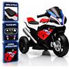 TOYSCAR Moto Elettrica per Bambini 12V BMW HP4 Race con Licenza Ufficiale, 3 Ruote, Sedile in Pelle, Luci LED, Musica, USB e AUX, Batteria Ricaricabile, 18-60 Mesi