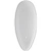 Leroy Merlin Vasca ad isola Stori L156 X P71 cm, bianco lucido senza troppo pieno e piletta