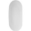Leroy Merlin Vasca ad isola Lea L160 X P74cm, bianco lucido senza troppo pieno e piletta